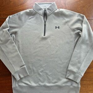 Under Armour ColdGear Gray Quarter Zip Pullover Men’s Large